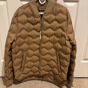 Michael Kors Men's Tan Puffer Jacket